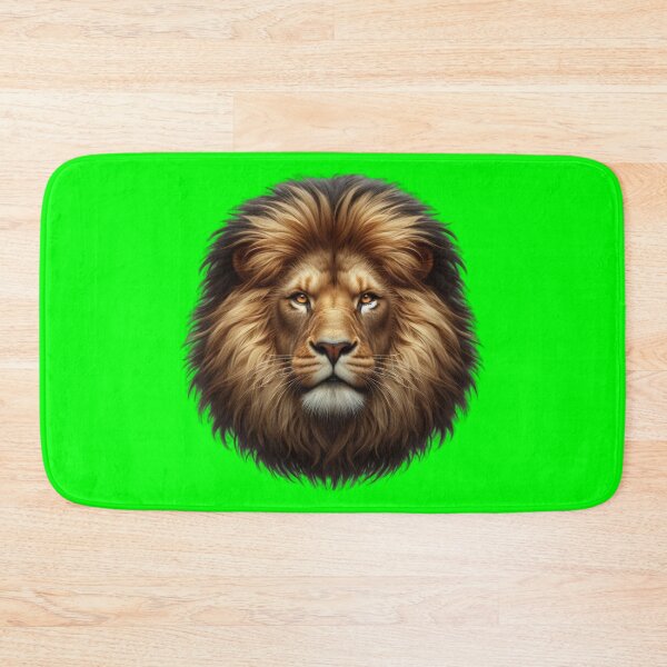 Item preview, LION'S HEAD - #00FF00 designed and sold by Marlon Oseguera.