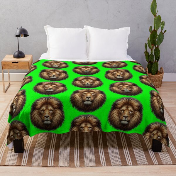 Item preview, LION'S HEAD - #00FF00 designed and sold by Marlon Oseguera.