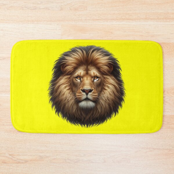 Item preview, LION'S HEAD -#FFFF00 designed and sold by Marlon Oseguera.