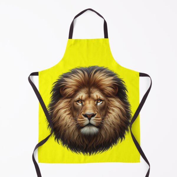 Item preview, LION'S HEAD -#FFFF00 designed and sold by Marlon Oseguera.