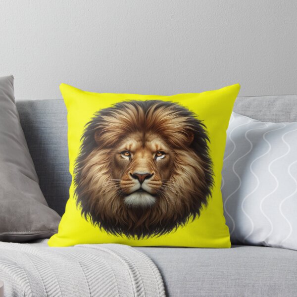 Item preview, LION'S HEAD -#FFFF00 designed and sold by Marlon Oseguera.