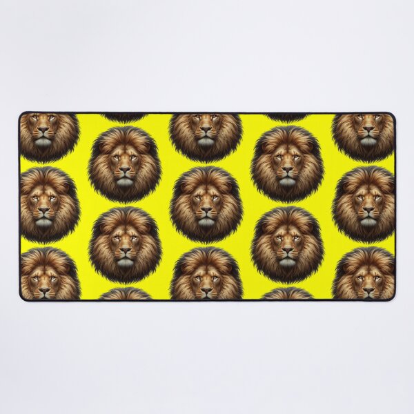 Item preview, LION'S HEAD -#FFFF00 designed and sold by Marlon Oseguera.