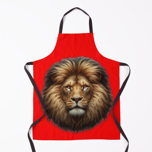 Item preview, LION'S HEAD - #FF0000 designed and sold by Marlon Oseguera.