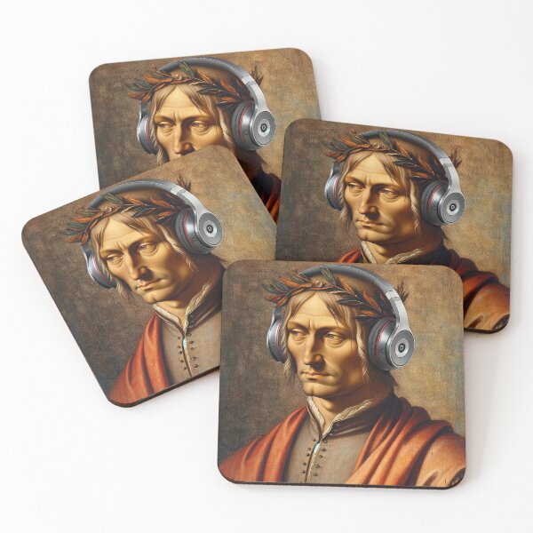 Item preview, Dante with Headphones designed and sold by Lane L. Mälkin Design.
