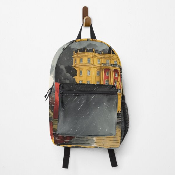Item preview, Germany Sanssouci Palace Rainy Night Vintage Travel Poster designed and sold by TravelersGems.