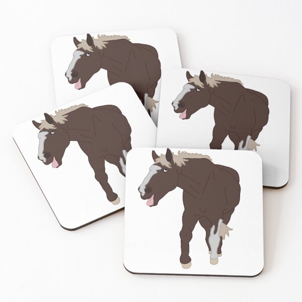 Item preview, Derpy Shire Horse Walking Forward  designed and sold by Abby Art Studio.