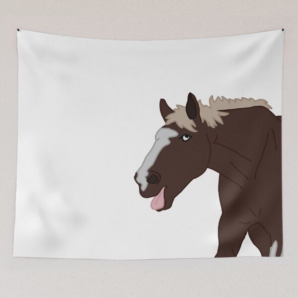 Item preview, Derpy Shire Horse Walking Forward designed and sold by Abby Art Studio.