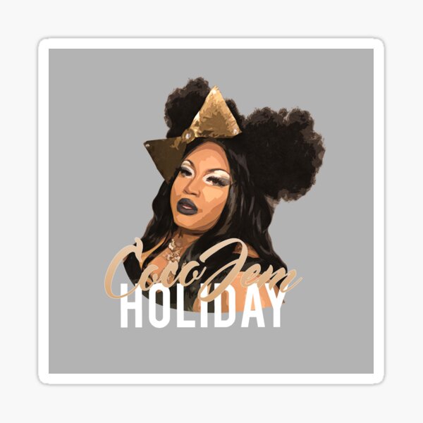 Coco Jem Holiday - Grey Sticker