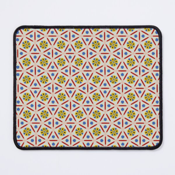 Item preview, White Yellow Spanish Tile SnubSquare Abstract Pattern designed and sold by IncoherentFab.