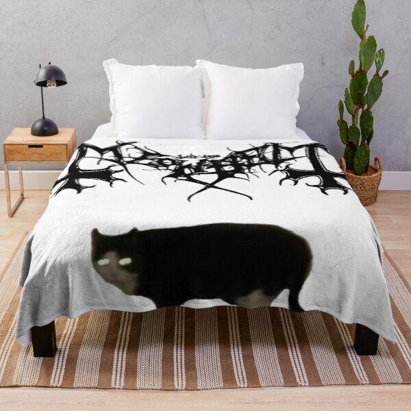 Item preview, Meowhem Black Metal Band Ft. Cat designed and sold by Beau979.