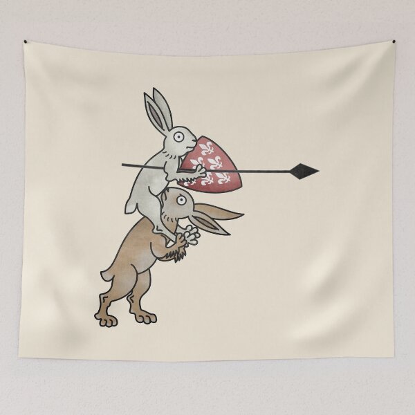 Item preview, The Cheating Jousting Rabbit designed and sold by MargiKnights.