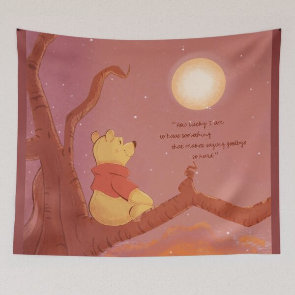 Item preview, "How Lucky I Am" Pooh Bear Quote designed and sold by unicowtist.