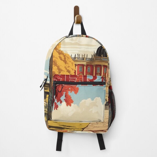 Item preview, Germany Sanssouci Palace Vintage Travel Poster designed and sold by TravelersGems.