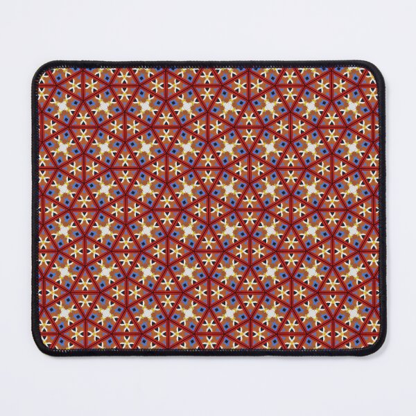 Item preview, Azulejo español retro oscuro de los años 70, patrón abstracto SnubSquare designed and sold by IncoherentFab.