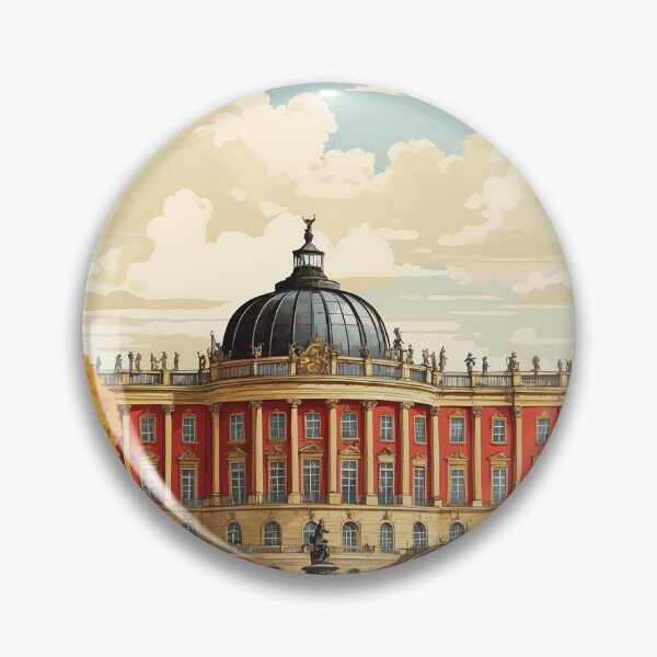 Item preview, Germany Sanssouci Palace Vintage Travel Poster Art designed and sold by TravelersGems.
