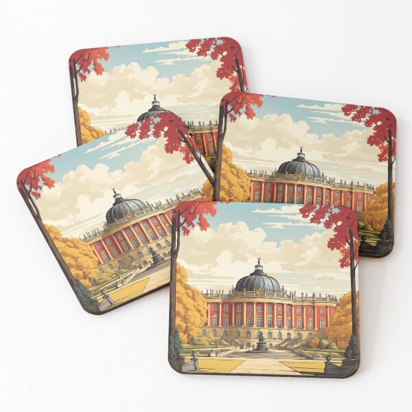 Item preview, Germany Sanssouci Palace Vintage Travel Poster Art designed and sold by TravelersGems.