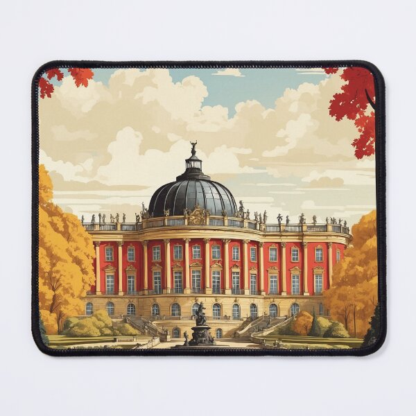 Item preview, Germany Sanssouci Palace Vintage Travel Poster Art designed and sold by TravelersGems.