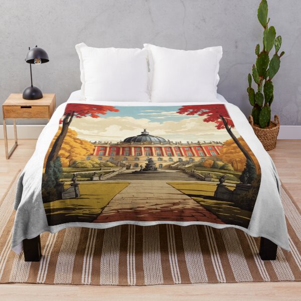 Item preview, Germany Sanssouci Palace Vintage Travel Poster Art designed and sold by TravelersGems.