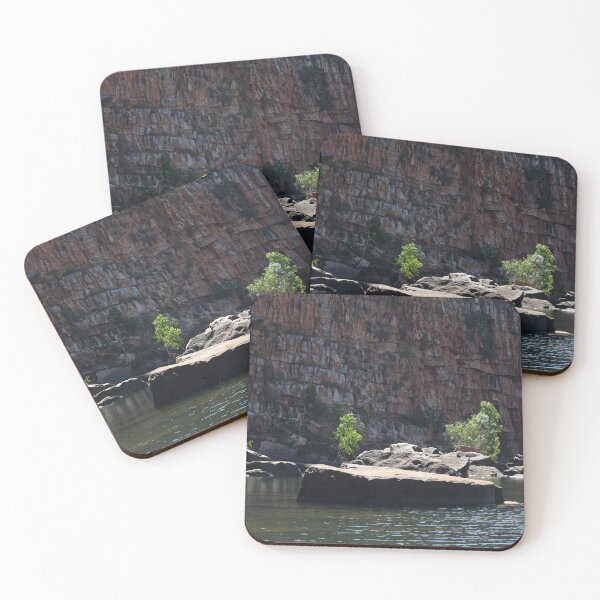Item preview, Saplings near fallen boulders in a river. designed and sold by EAnneH.