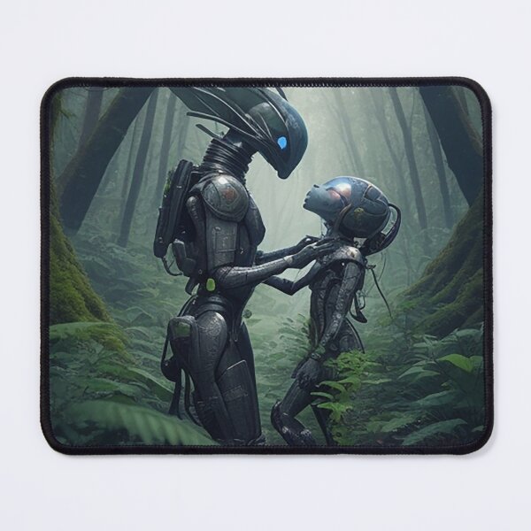 Item preview, encounter of friendship in Costa Rica between two races of aliens on planet earth designed and sold by Carlos Gudino.