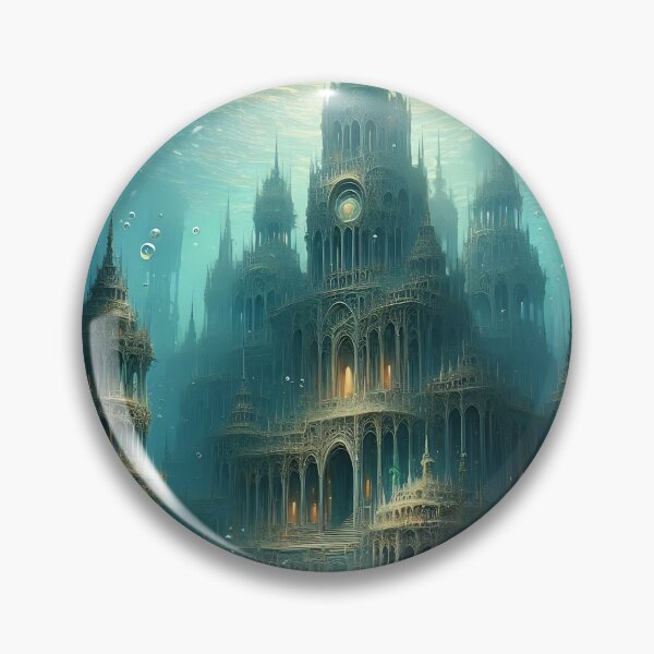 Item preview, Submerged Palace designed and sold by RW Art Prints.