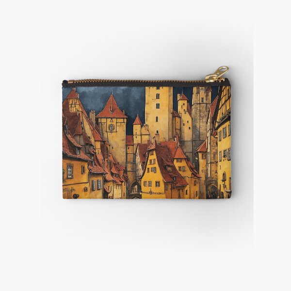 Artikelvorschau, Kopie von Deutschland Rothenburg Ob Der Tauber Sternennacht Vintage Reiseplakatkunst entworfen und verkauft von TravelersGems.