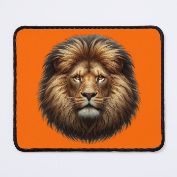 Item preview, LION'S HEAD - #FF6600 designed and sold by Marlon Oseguera.