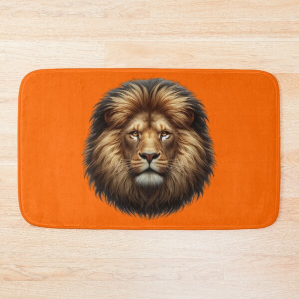 Item preview, LION'S HEAD - #FF6600 designed and sold by Marlon Oseguera.