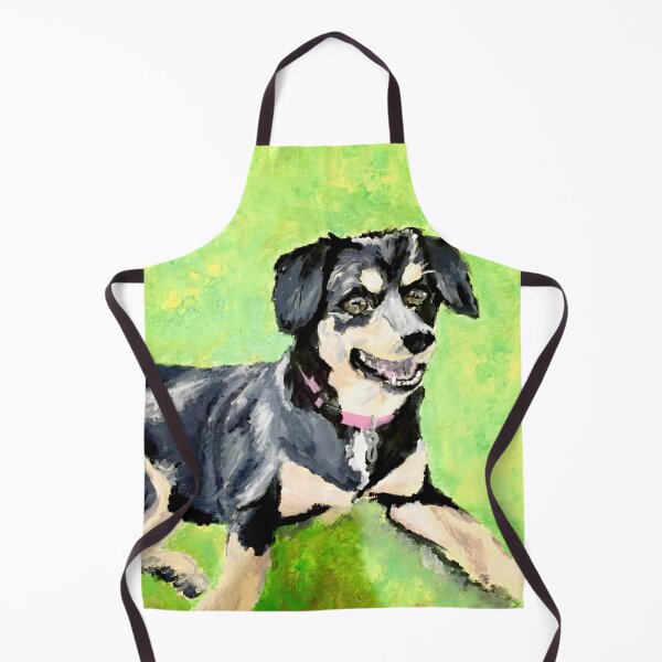 Item preview, Cute puppy acrylic painting designed and sold by Aroeldesigns.