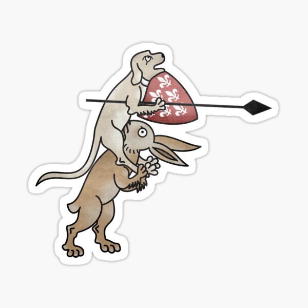 Artikel-Vorschau von Mittelalterliche Marginalien - Turnierhund, designt und verkauft von MargiKnights.