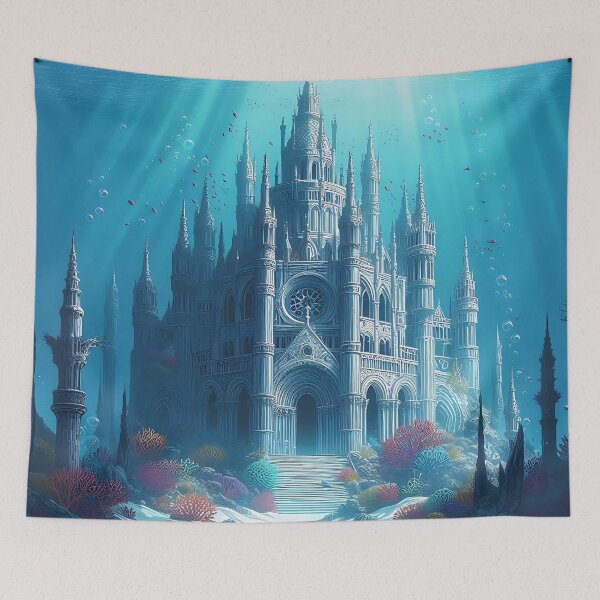 Item preview, Submerged Palace designed and sold by RW Art Prints.