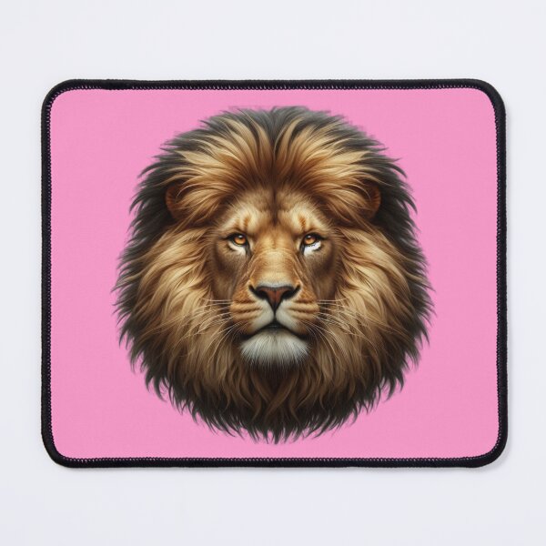 Item preview, LION'S HEAD - #FF99CC designed and sold by Marlon Oseguera.