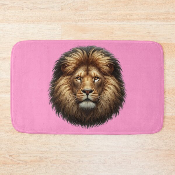Item preview, LION'S HEAD - #FF99CC designed and sold by Marlon Oseguera.