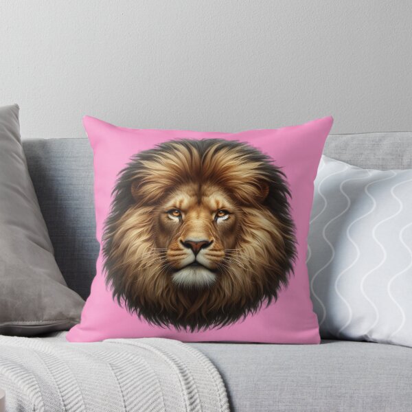 Item preview, LION'S HEAD - #FF99CC designed and sold by Marlon Oseguera.