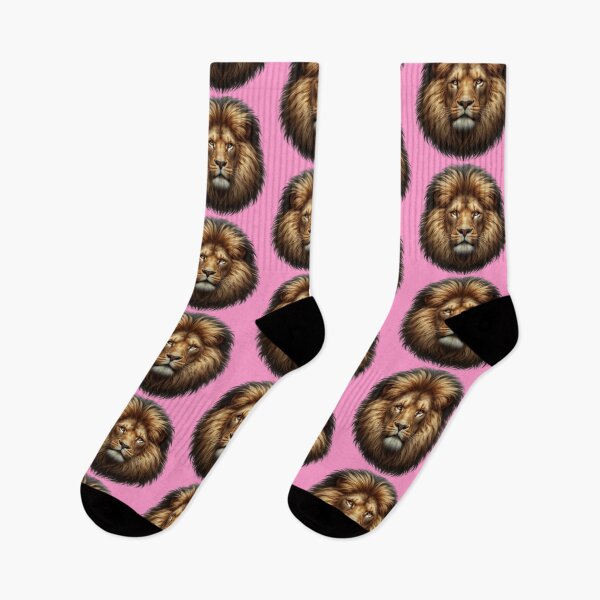 Item preview, LION'S HEAD - #FF99CC designed and sold by Marlon Oseguera.