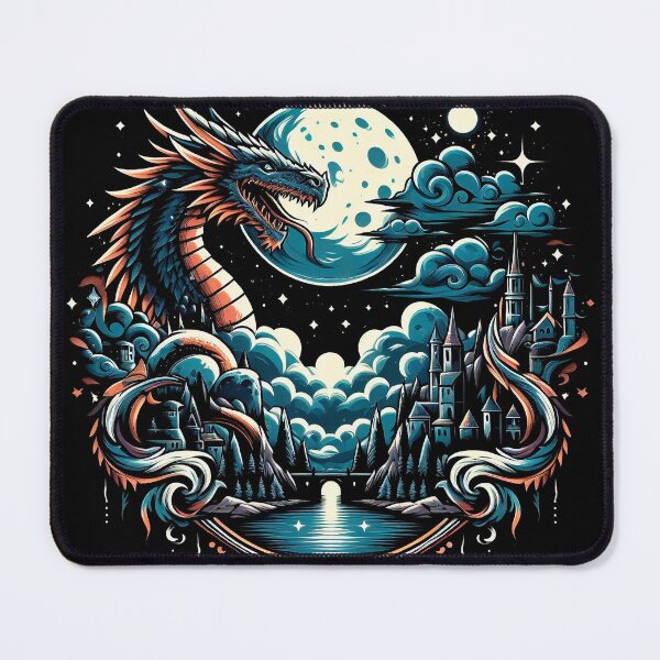 Item preview, "Dragon's Moonlight: Mystical Dragon" designed and sold by Pearlsiwa.