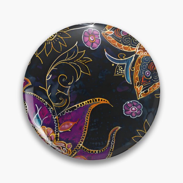 Aperçu de l'œuvre Love's Embrace : vêtements de nuit Truntum Batik aux motifs lumineux créée et vendue par WADRIUS.