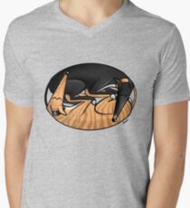 Yin Yang Hounds: A Redbubble exclusive design Men's V-Neck T-Shirt