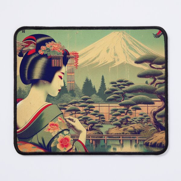 Item preview, Japanese Geisha Vintage Print designed and sold by HippieFarms11.