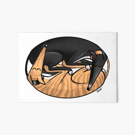Aperçu de l'œuvre Yin Yang Hounds: Un design exclusif Redbubble créée et vendue par RichSkipworth.