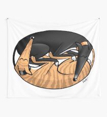 Yin Yang Hounds: A Redbubble exclusive design Wall Tapestry