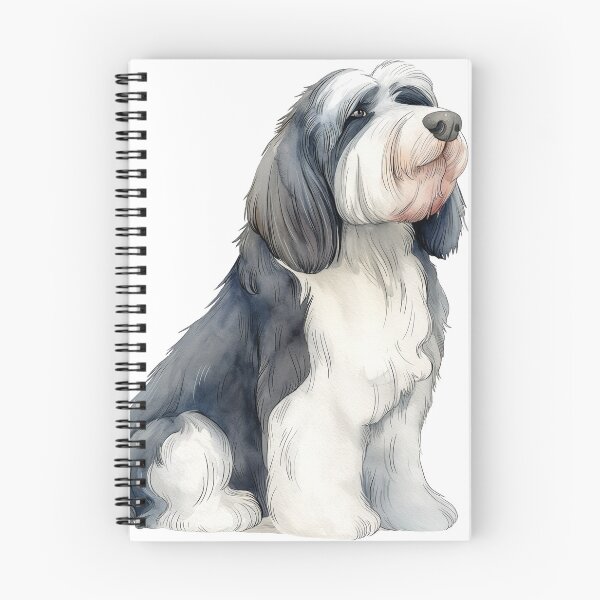 Item preview, Bearded Collie Scandinavian Watercolor Beardie designed and sold by EmilyFNM3D.