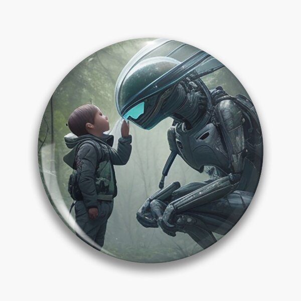Item preview, first contact in Costa Rica between a cyborg and a human being designed and sold by Carlos Gudino.