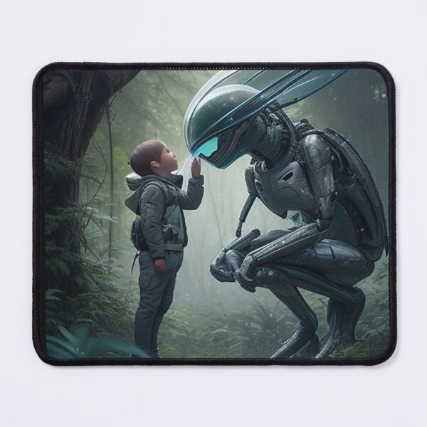 Item preview, first contact in Costa Rica between a cyborg and a human being designed and sold by Carlos Gudino.