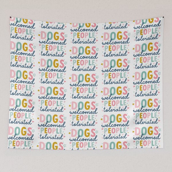 Item preview, Dogs Welcomed People Tolerated Funny Gift for Dog lover Funny Gift designed and sold by Heather Rosas.