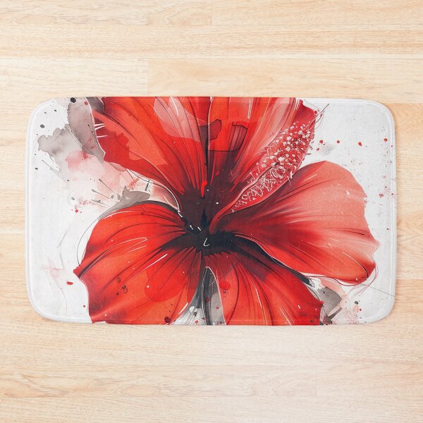 Item preview, Red Watercolor Flower  designed and sold by SOCaptivating.