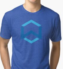 Wanchain WAN Crypto Currency Icon Tri-blend T-Shirt