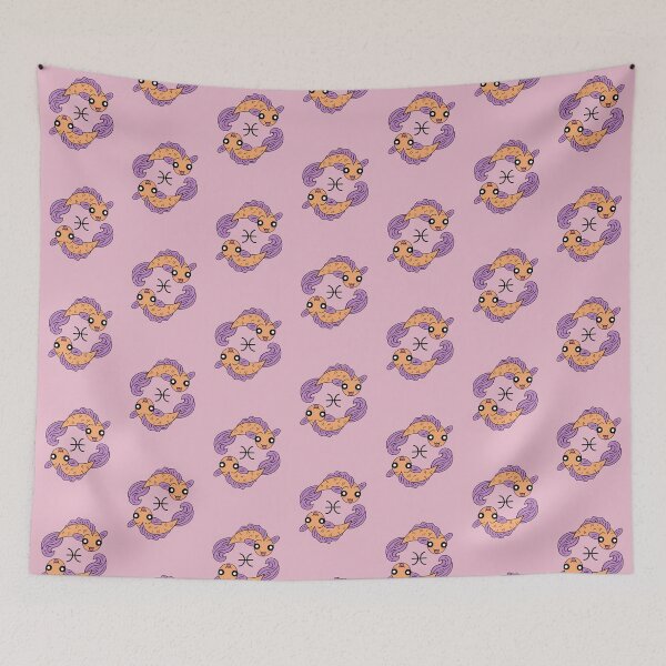 Item preview, Pisces Zodiac Pink designed and sold by Super Cute Prints.