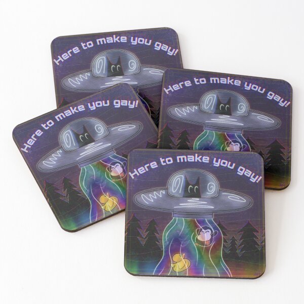 Item preview, Here To Make You Gay designed and sold by UrbanAlienShops.