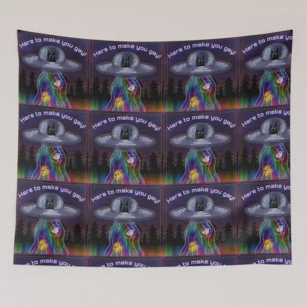 Item preview, Here To Make You Gay designed and sold by UrbanAlienShops.